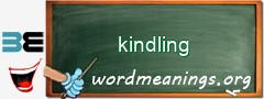 WordMeaning blackboard for kindling